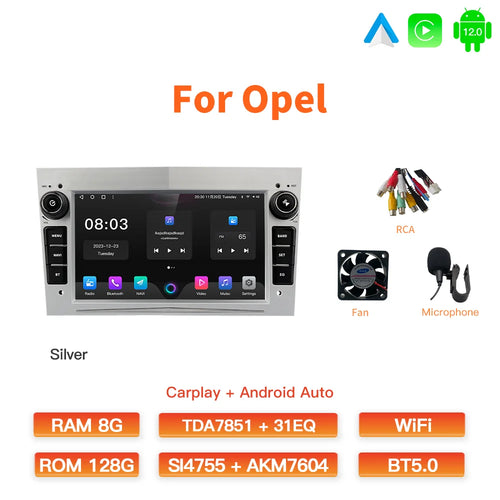 GATAXASKY 7"Car Android Radio Multimedia For Opel Vauxhall Astra H G J
