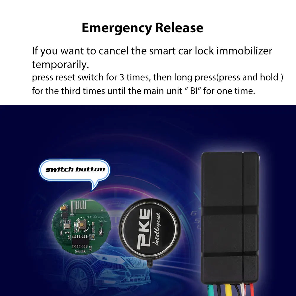 New Car Immobilizer 2.4G Wireless Anti-Hijacking Engine Lock Car Alarm
