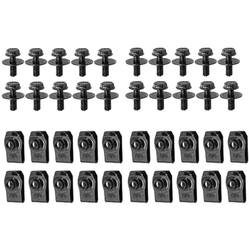 Car Body Bolts U Type Nut Clips M6 Automobile Bumper Fender Rivet