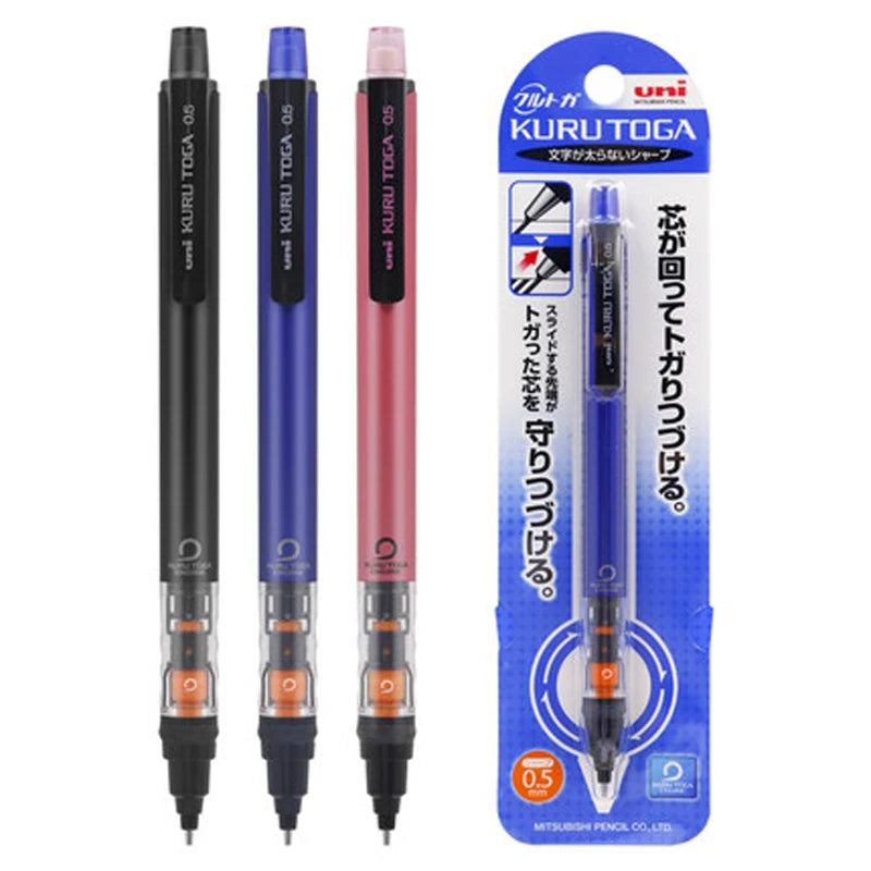 UNI Kuru Toga  Mechanical Pencil M5-452 Drawing Pencil 0.5mm Low