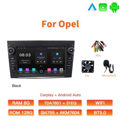 GATAXASKY 7"Car Android Radio Multimedia For Opel Vauxhall Astra H G J