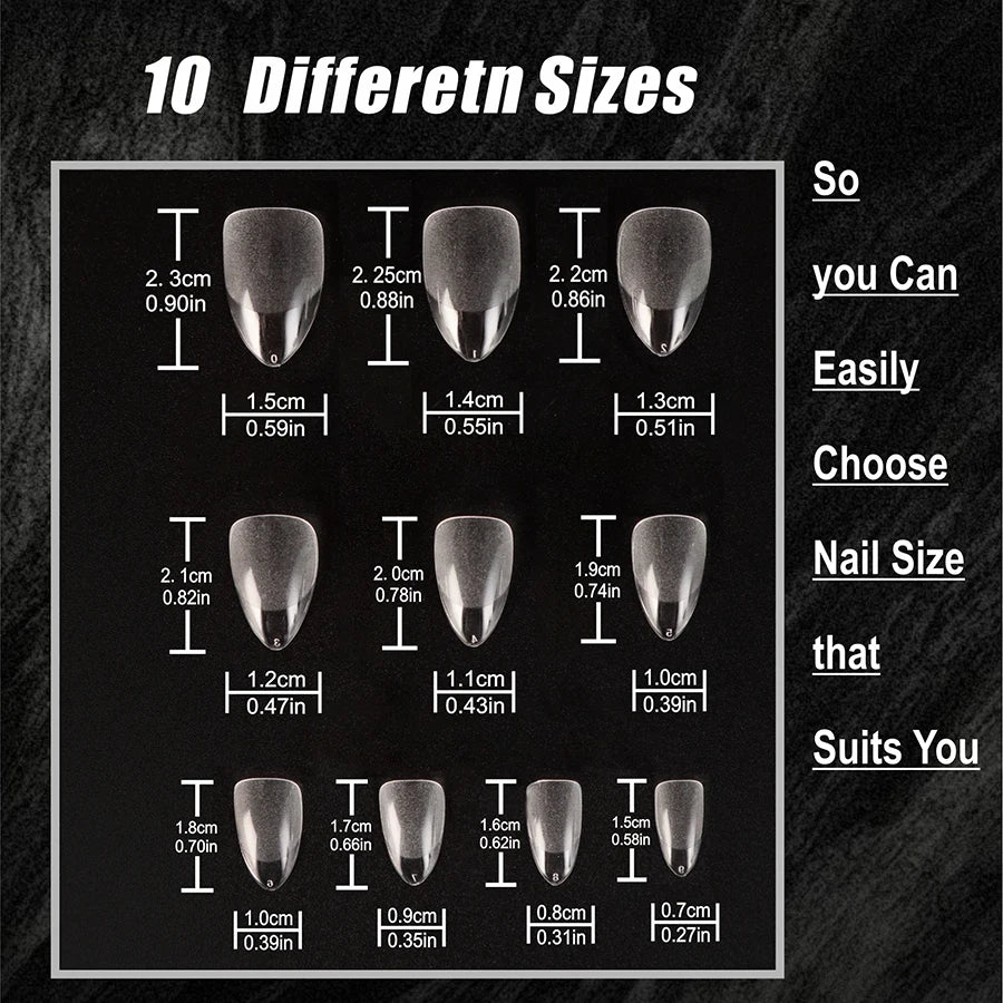 2024 New Hot sell Semi Frosted Matte Press On Nail Tips Full Cover