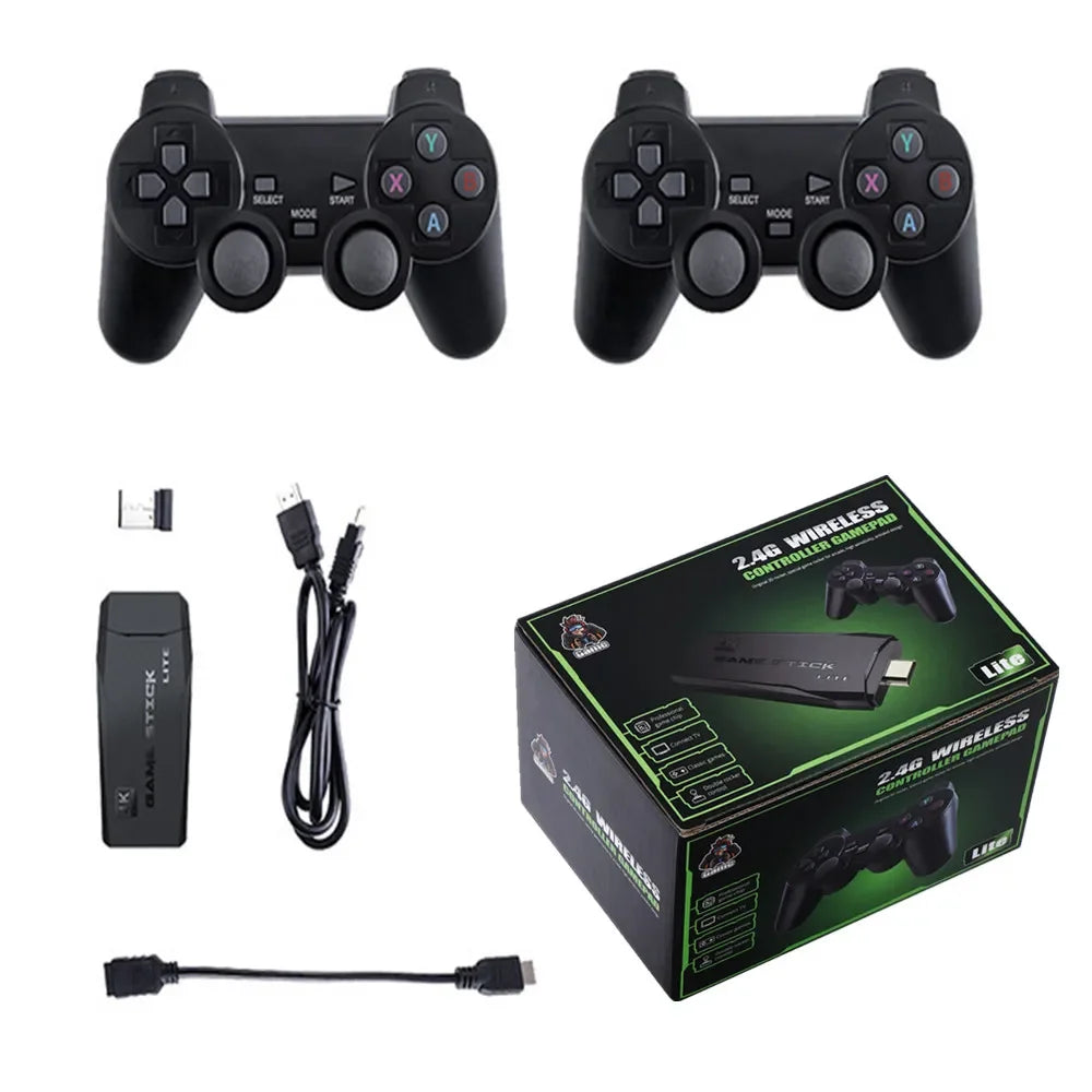 Video Game Console 2.4G Double Wireless Controller Game Stick 4K 20000