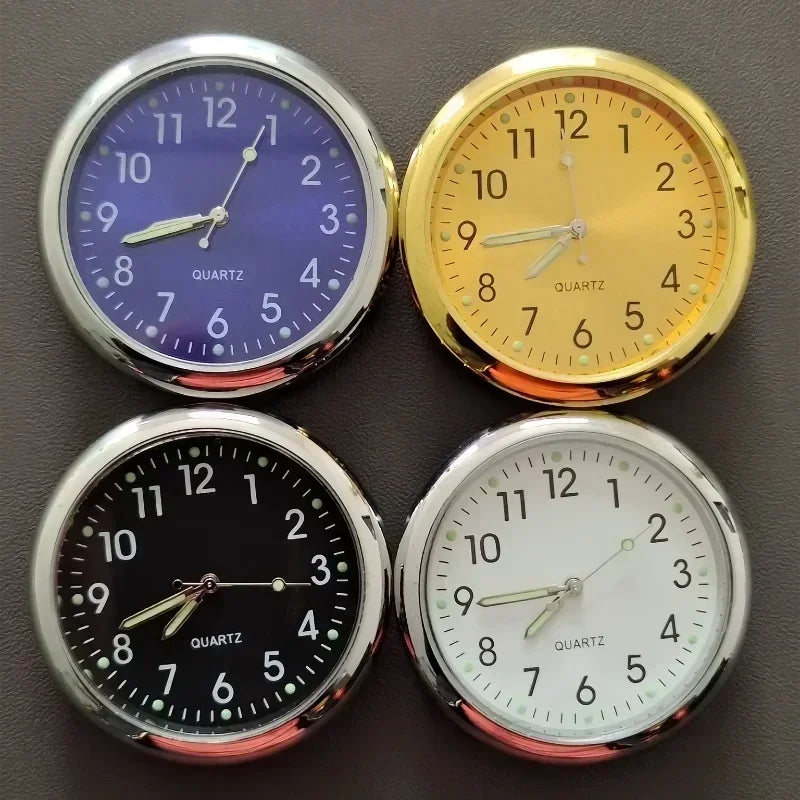 Luminous Car Clock Automobiles Internal Stick-On Watch Mechanics