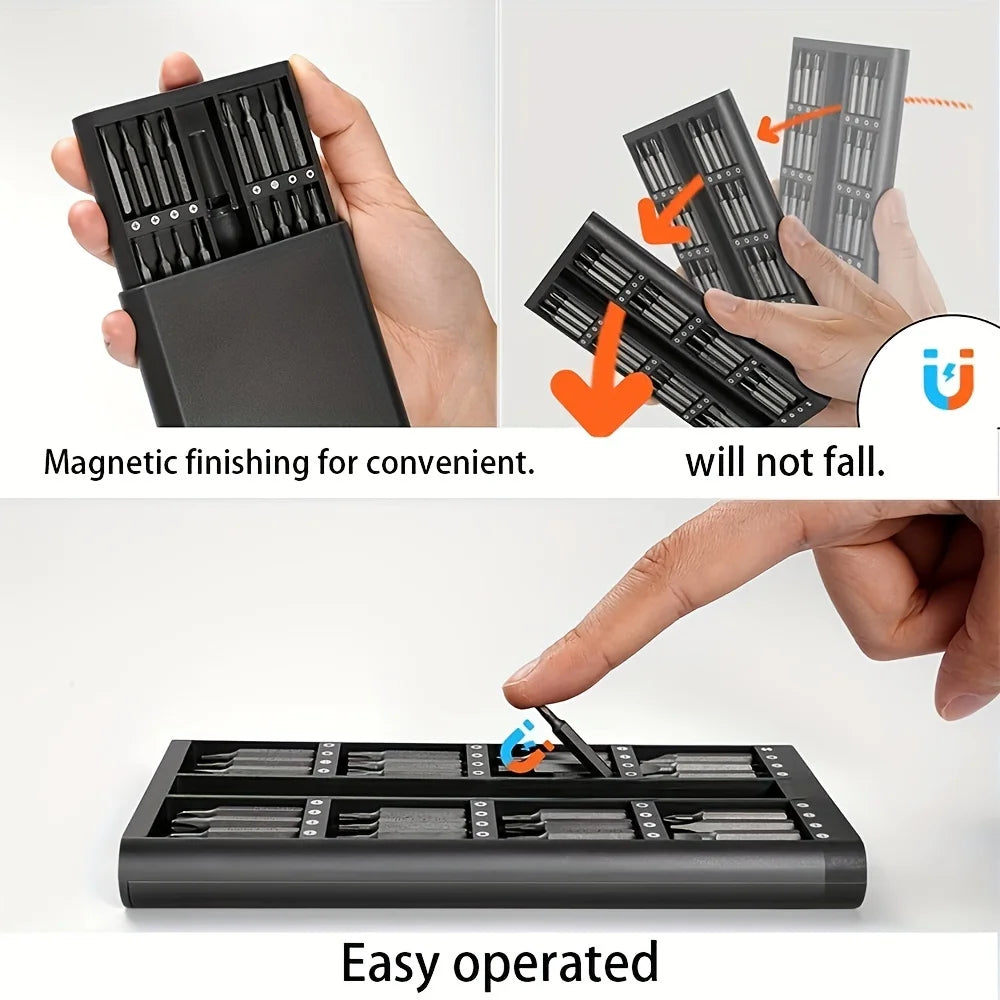 63 In 1 Screwdriver Set Precision Magnetic Screw Driver Bits Torx Hex