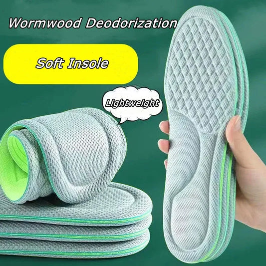 Summer Deodorant Sports Insoles for Shoes Sweat-absorbing Breathable