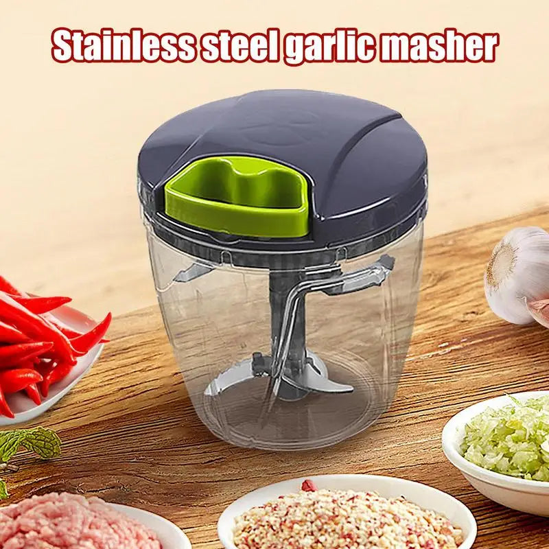 Mini Garlic Chopping Hand String Food Blender Multifunctional Garlic