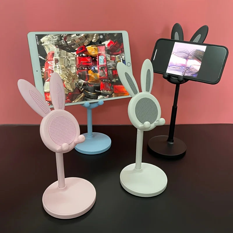 Cute Cartoon Bunny Phone Stand - Adjustable & Compatible With IPhone,