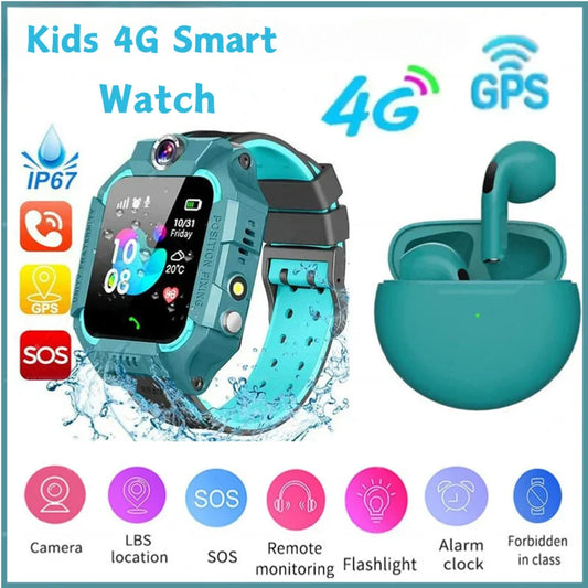 Kids 4G Smart Watch SOS GPS Location Sim Card Call Child SmartWatch