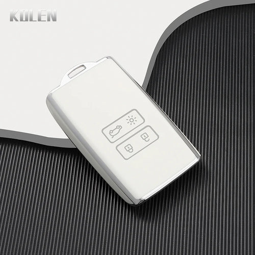 TPU Car Card Key Case Cover Shell Fob For Renault Koleos Captur Megane