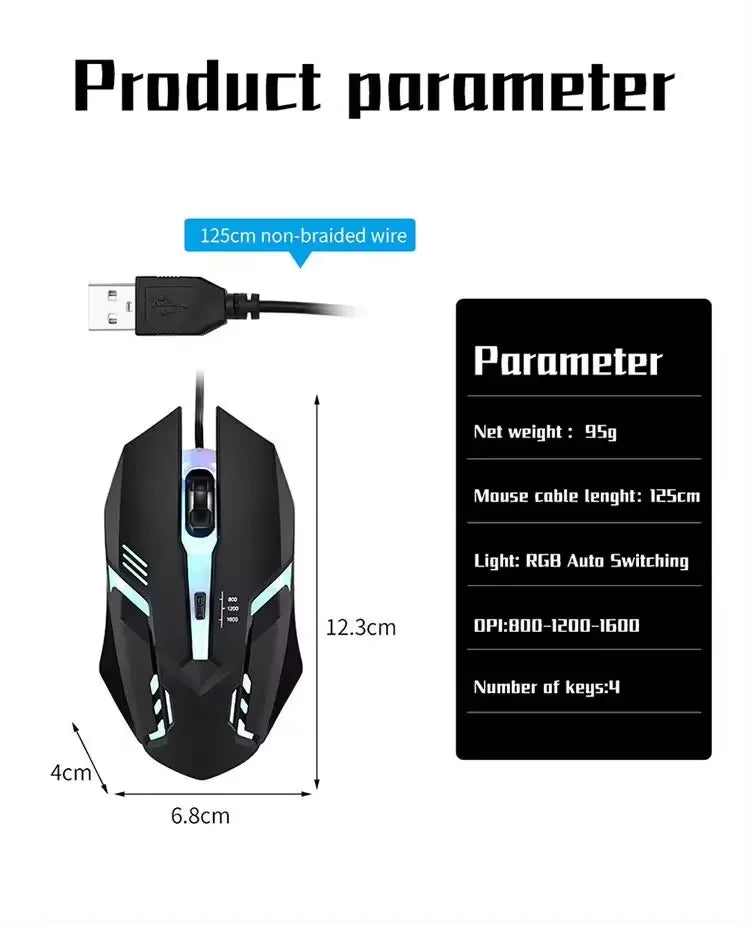 2023 Latest High Quality Ergonomic Design Gaming Mouse Desktop