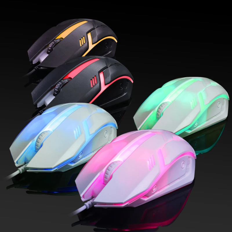Gaming S1 Sports LED Luminous Backlit Wired Mouse USB Wired For