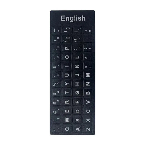 English Spanish Italian Korean Keyboard Stickers Frosted PVC Language