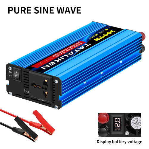 Pure Sine Wave Inverter 1000W-4000W DC 12V/24V to AC 220V 50hz Power