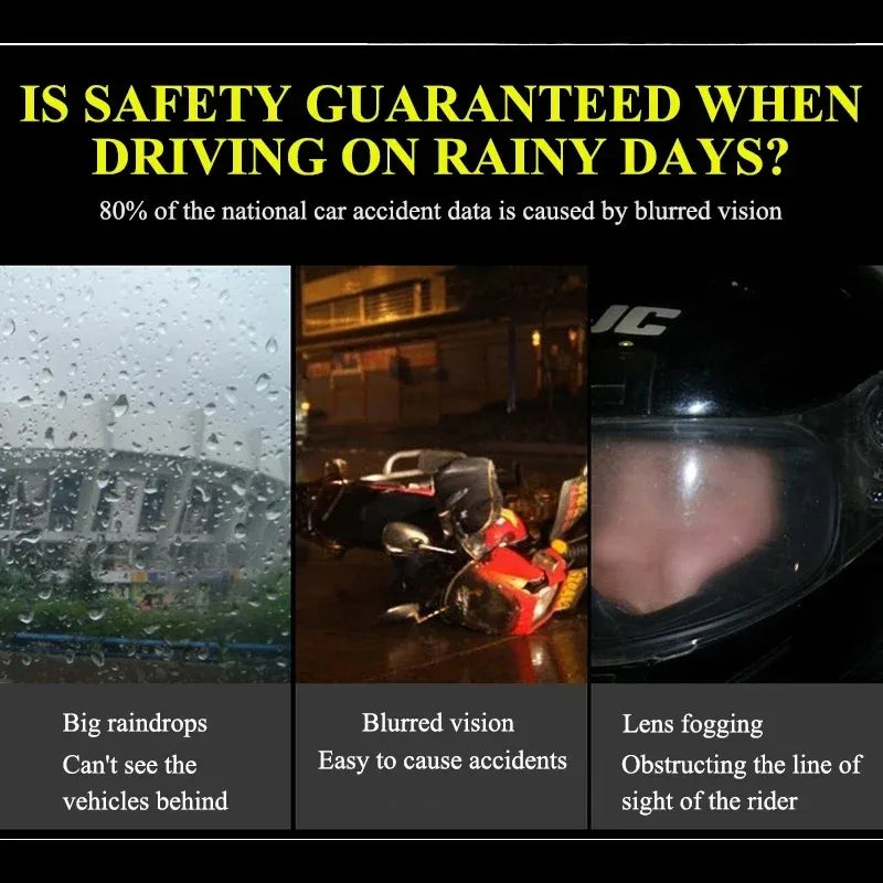 Motorcycle Helmet Mirror Rainproof Film Rainproof Anti Fog Sticker