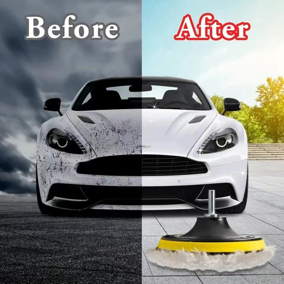 5 Piece 3/4/5 Inch Polishing Set Car GadgetsCar Polishing PadCar Wax