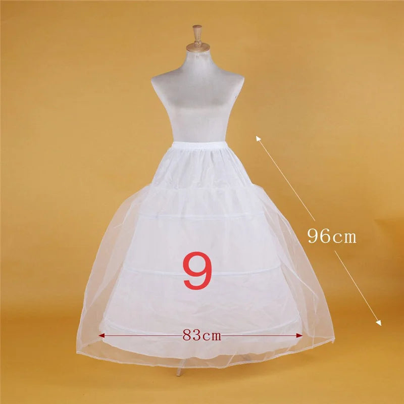 Hot Sell Many Styles Bridal Wedding Petticoat Hoop Crinoline Prom