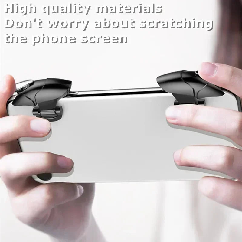 2pcs ABS Black Shark Mobile Phone Game Trigger for PUBG Aim Shooting