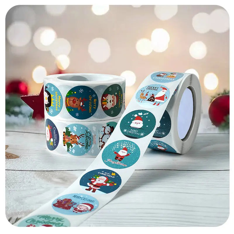 Christmas gift stickers decorative sealing sticker Merry Christmas