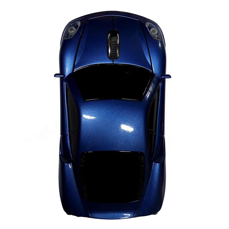 Racing Car Shaped Mouse USB Optical Wireless Mouse 1600DPI Mini 3D
