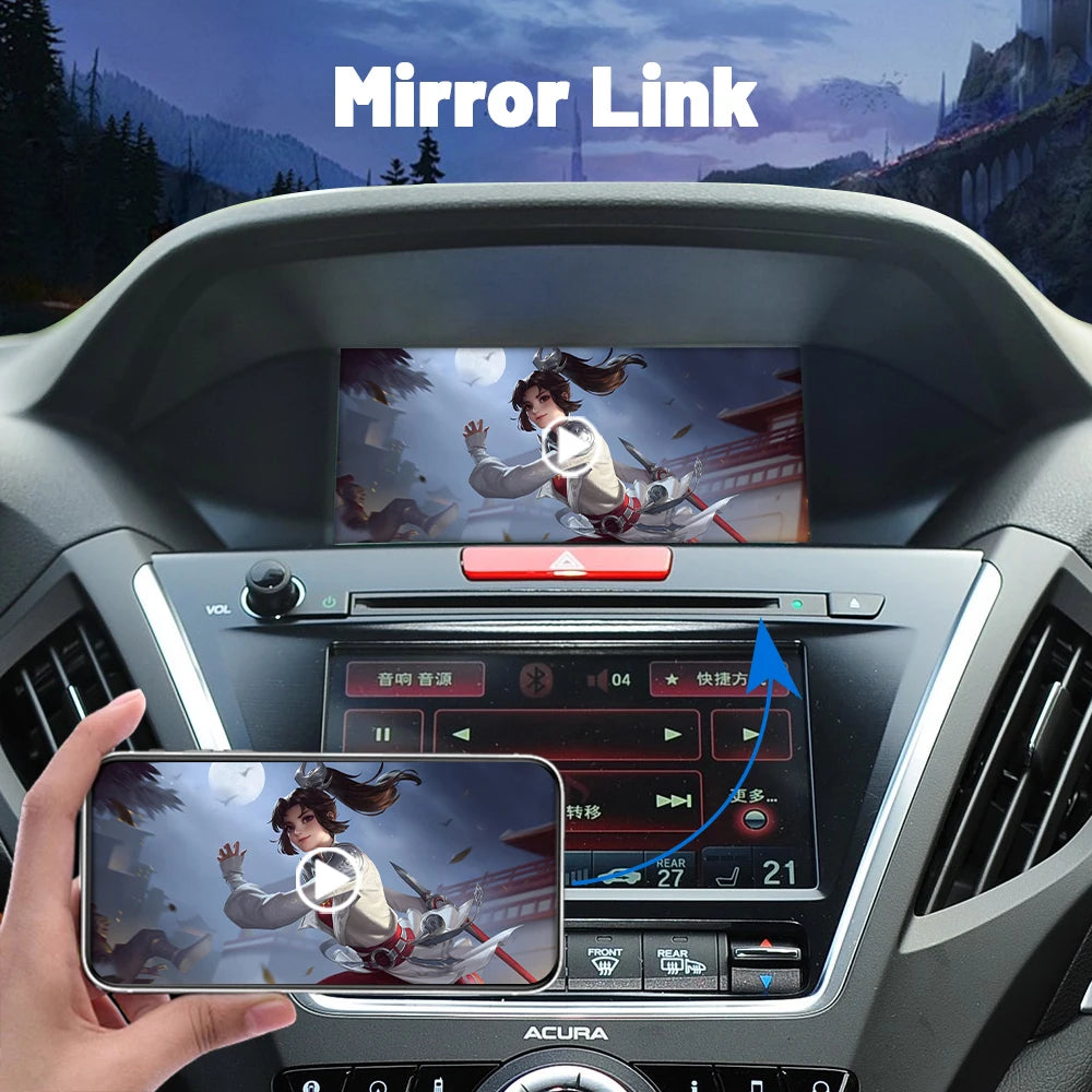 Car Ai Box Wireless Apple Carplay Android Auto For Acura YD3 MDX RDX