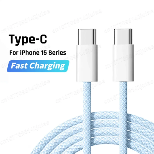 Original PD 60W Fast Charger 6A USB C to Type C Cable For Apple iPhone