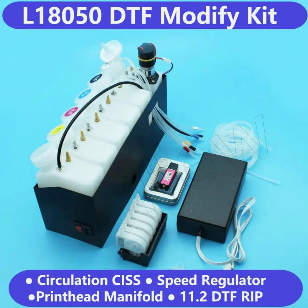 L8050 L18050 DTF CISS Modify Ink System Kit Full Set For Eco-Tank
