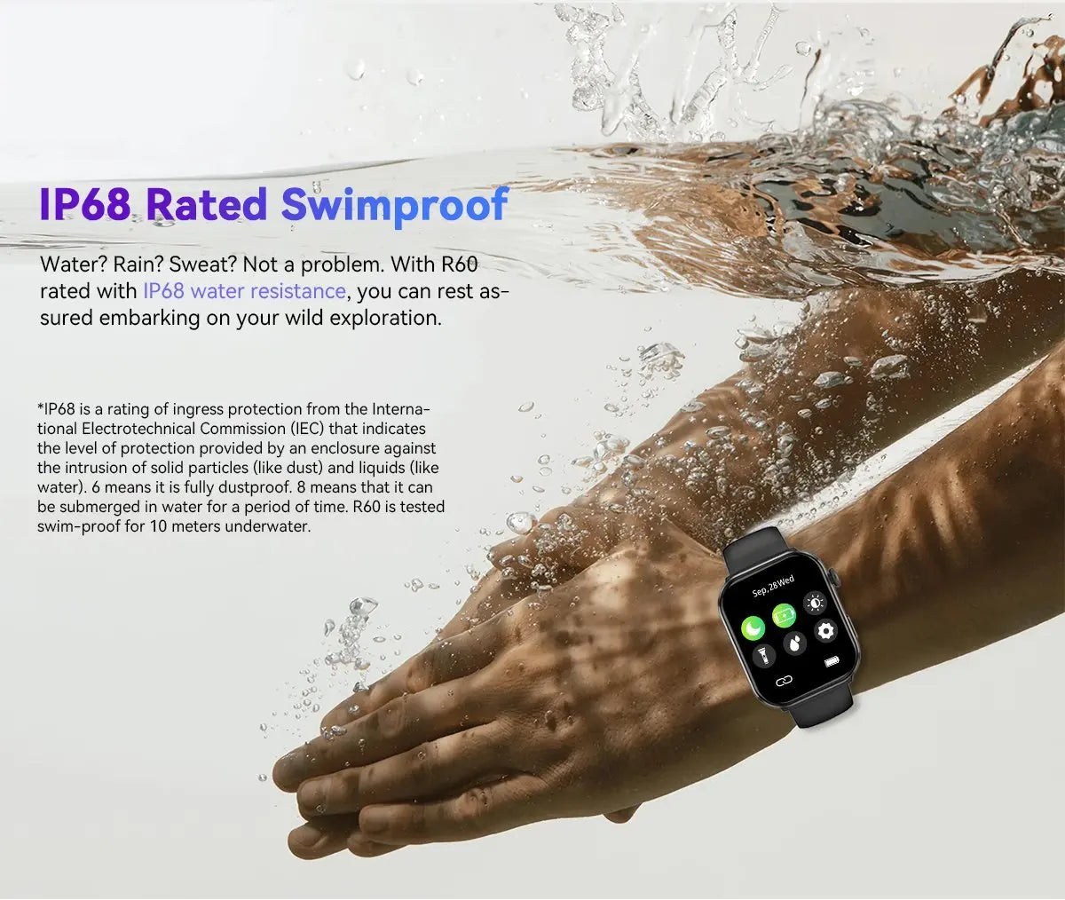 Blackview Smartwatch R60 Watch 1.96'' AMOLED Display 800mAh Bluetooth