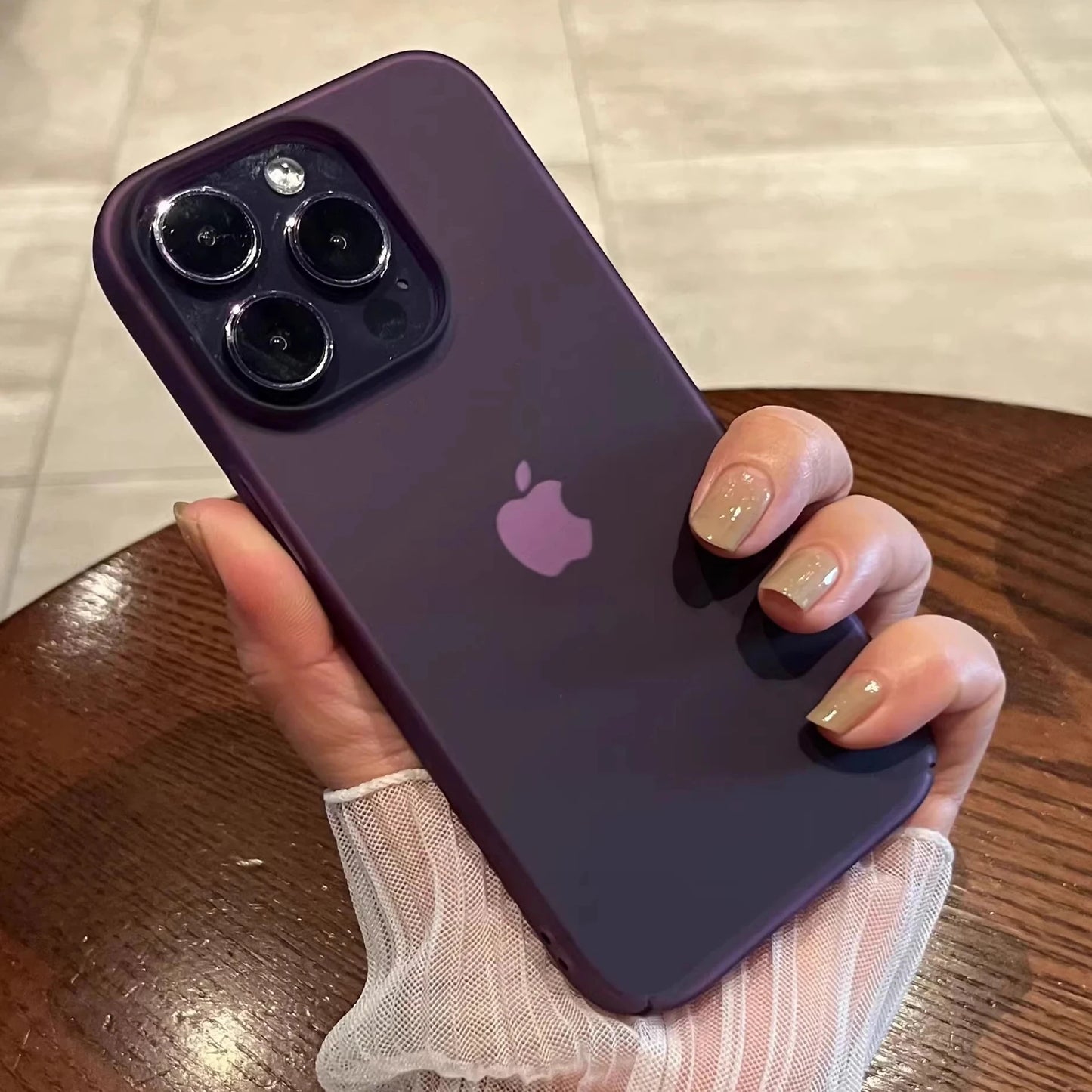 Ultra Thin Matte Hard PC Translucent Clear Phone Case For iPhone 15 14