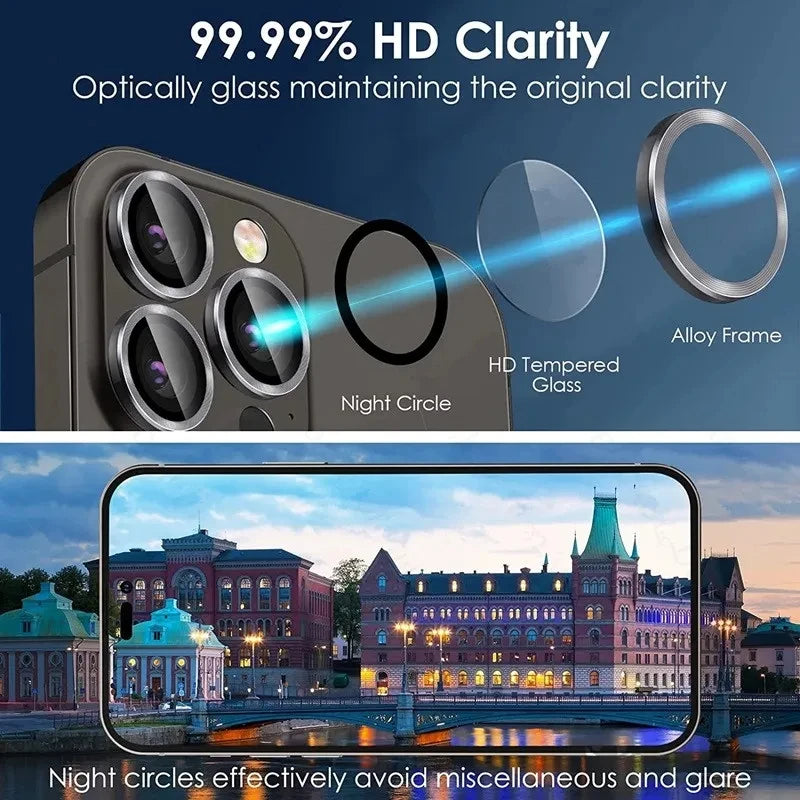 3-2PCS Camera Lens Protector For iPhone 16 Pro Max 16Pro 16Plus  Metal