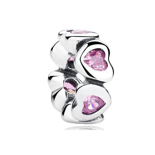 2024 New Sping Pink Bag Pany Flower Caterpillar Diy 925 Sterling