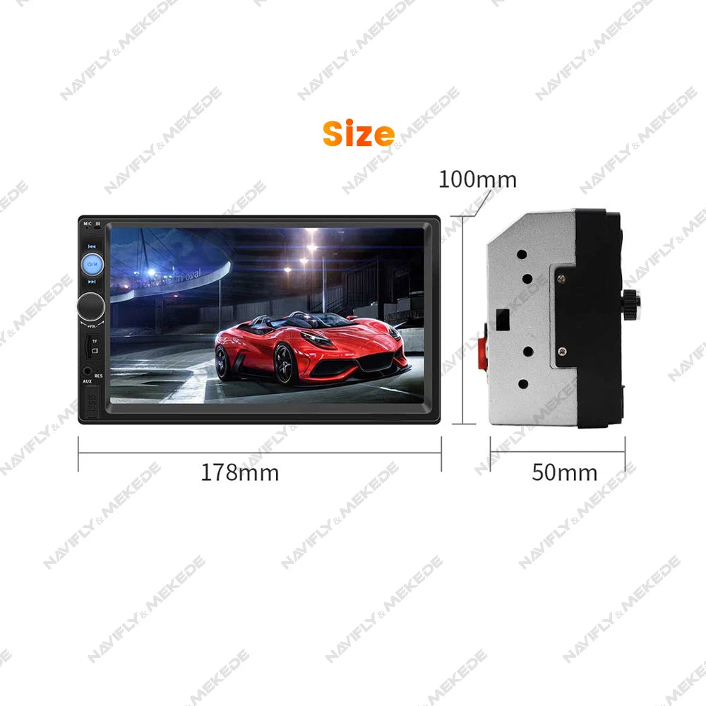 7 Inch HD Touch Screen Intelligent System Car Radio Multimedia Player