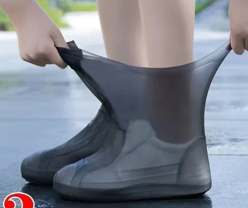 1 Pair Silicone WaterProof Shoe Covers Lip-resistant Rubber Rain Boot