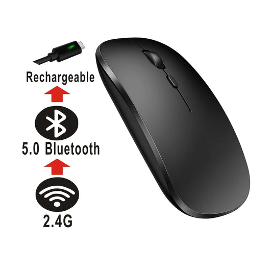 New Gaming Mouse Wireless Bluetooth Dual Mode Silent Rechargeable SB