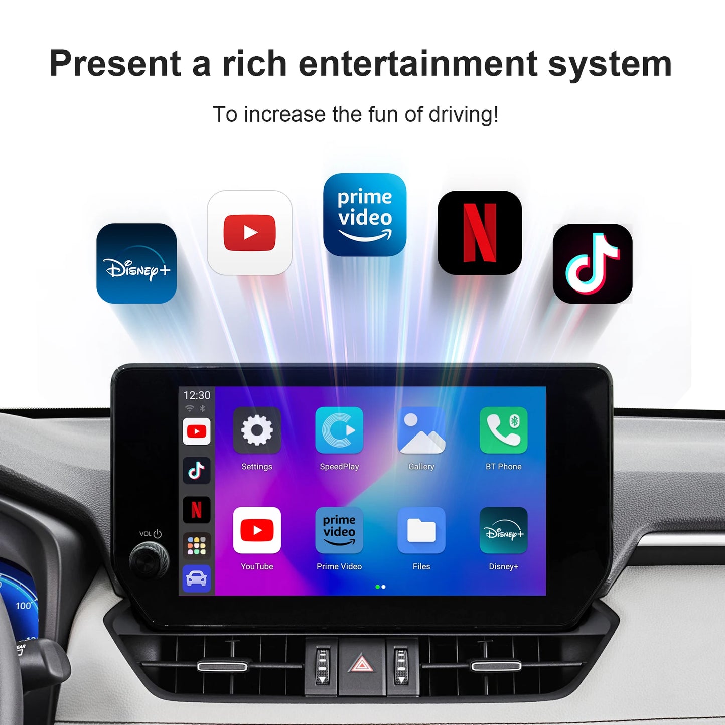 Ezonetronics Android 13 CarPlay Ai Box Wireless Android Auto Smart TV