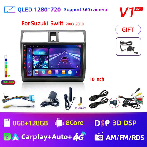 2din Android 11 Car Radio for Suzuki Swift 2003 - 2006 2007 2008 2009