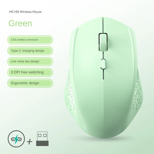 Rechargeable Bluetooth-compatible Wireless Mouse 2.4G Optical Mice
