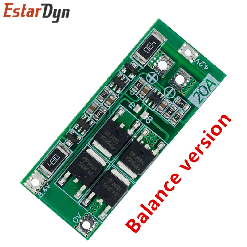 2S 3S 4S 5S Li-ion Lithium Battery 18650 Charger BMS 20A 25A 30A 40A