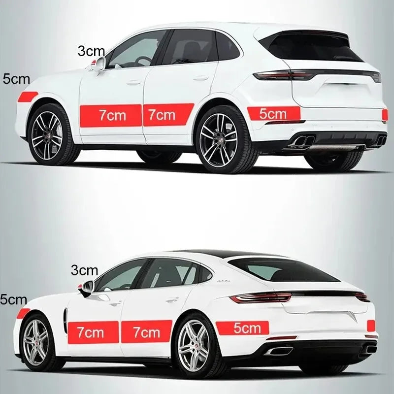 3D Carbon Fiber Sticker Paste Car Threshold Protective Film Anti