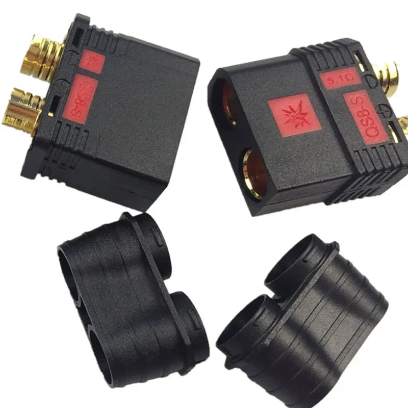 2/5pair QS8-S Heavy Duty Battery Connector Anti-Spark Gold Connector