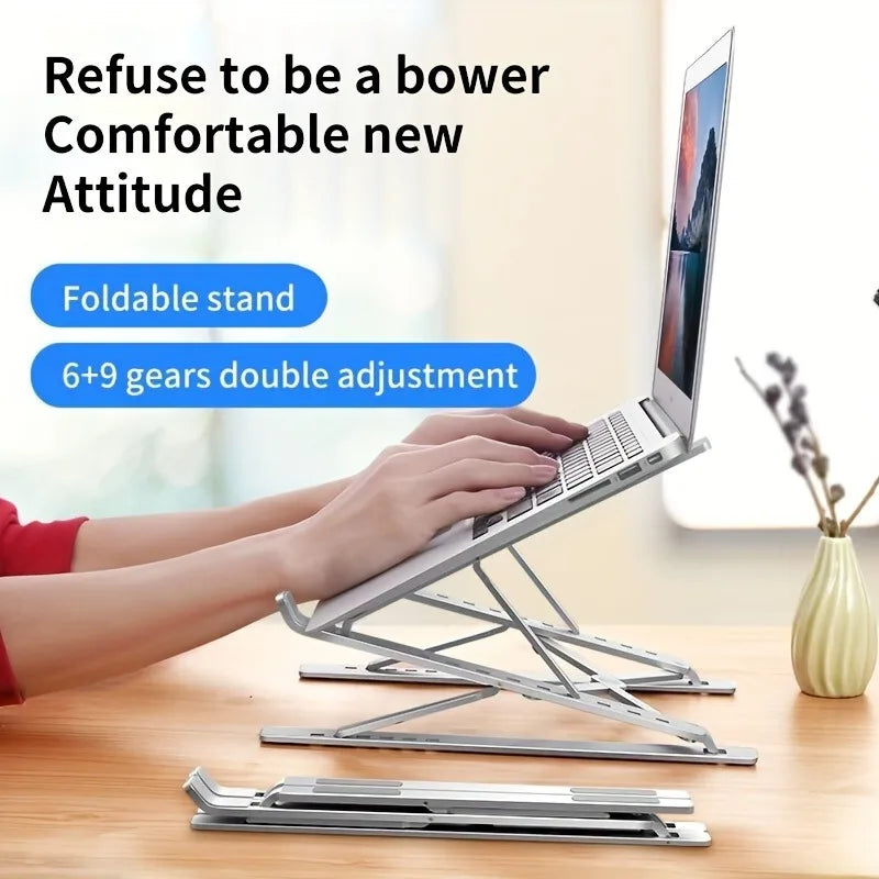 Laptop Stand For Macbook Folding Adjustable Aluminum Computer Pc
