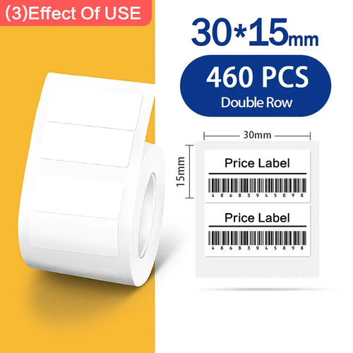 Niimbot 1Roll B1 White Sticker Waterproof Paper Adhesive Label White