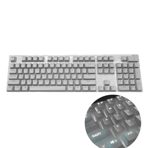 104pcs Universal Mechanical Keyboard Keycaps Ergonomic Blank Keycaps