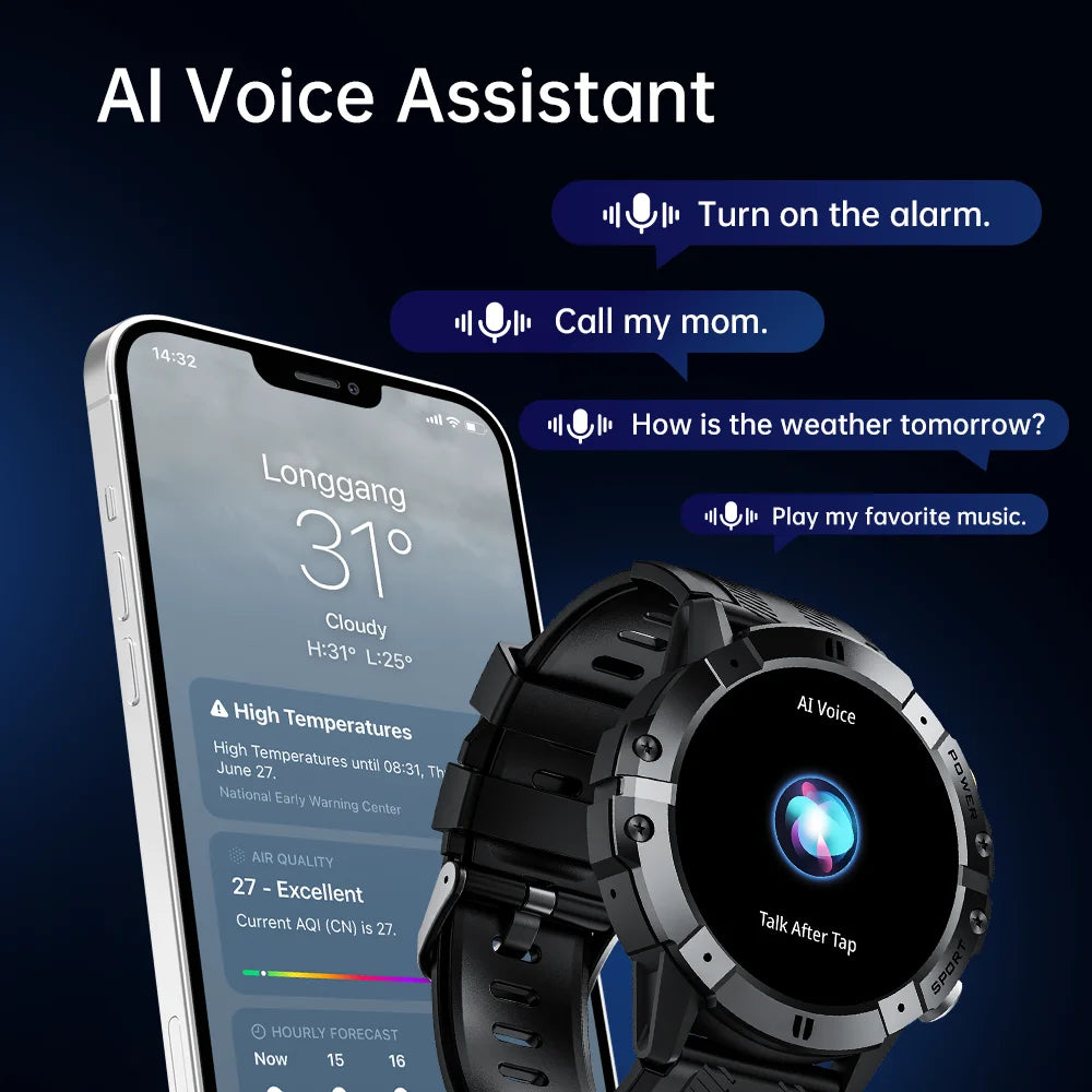 CUBOT C29 SmartWatch 1.52-inch 1ATM Waterproof Sport Watch for Men