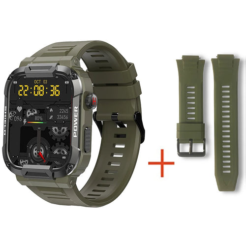 Military Smart Watch Men GPS Tracker Bluetooth Call Fitness Waterproof