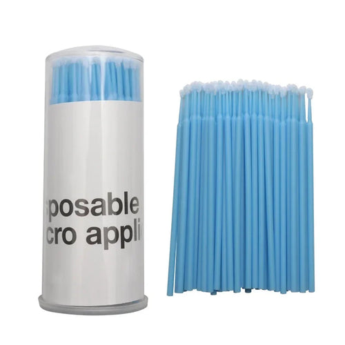 100 pcs Disposable Micro Brush Mascara Wands Applicator Lash Removing