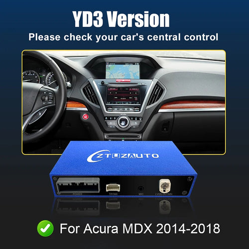 Car Ai Box Wireless Apple Carplay Android Auto For Acura YD3 MDX RDX