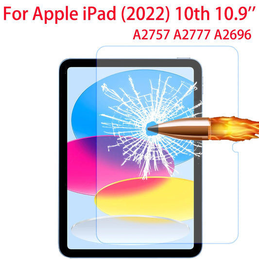 9H Tempered Glass For Apple iPad 10th Gen 10.9 inch 2022 A2757 A2777
