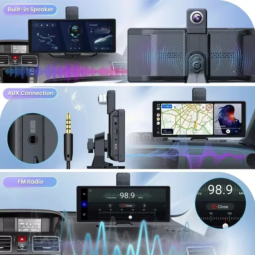 10.26'' Universal Portable Carplay Car Screen Wireless Carplay Screen