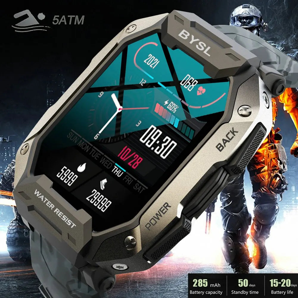 BYSL S20 Smartwatch Men 1.69 Inch HD Screen Bluetooth Call Sport